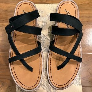 Free People Landings Asymmetric Sandal Black WMN EU 37 / US 7 *Brand New